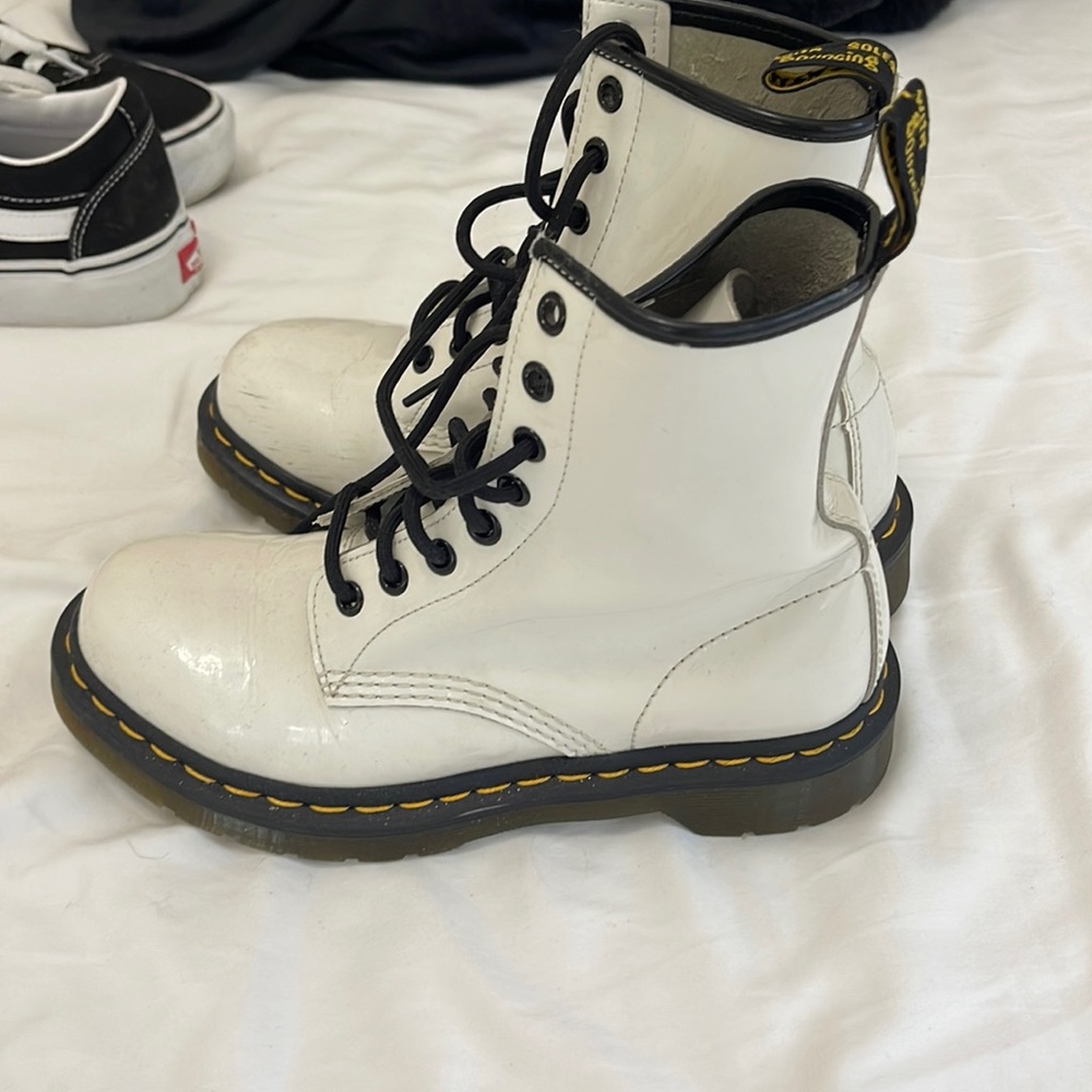 White doc martins